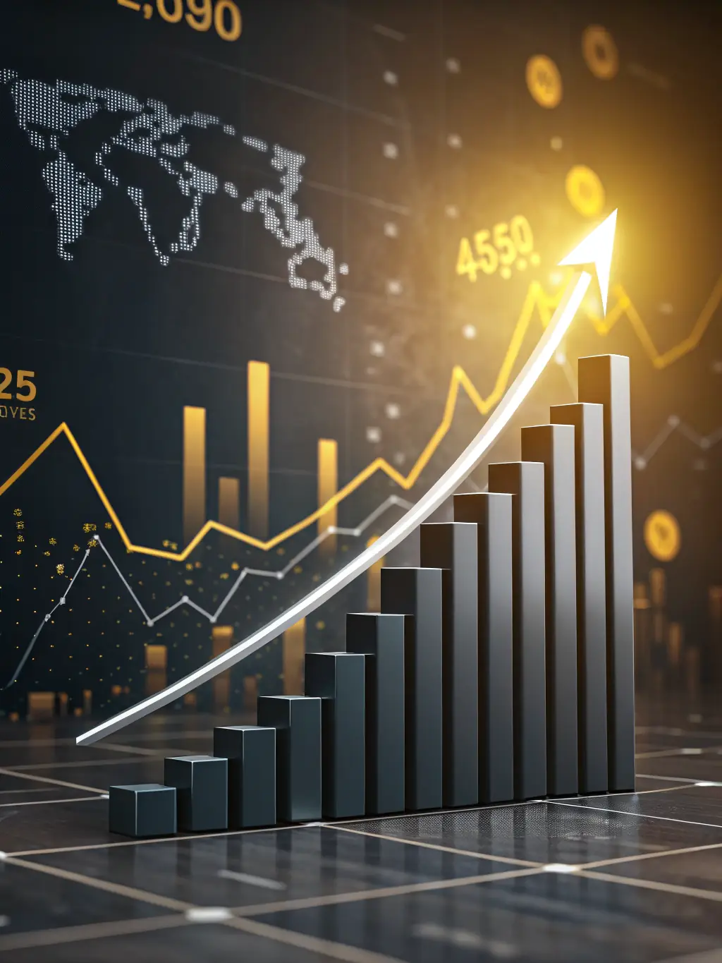 A graph showing a clear increase in sales conversion rates after implementing RepIntel, demonstrating the platform's impact on performance.